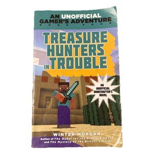 Unofficial Minecrafters Minecraft Paperback Book Treasure Hunters in Trouble